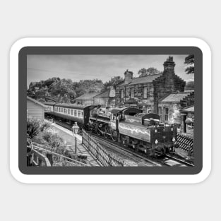 Goathland Station - Black and White Sticker